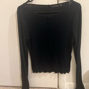 Abercrombie & Fitch Black Long Sleeve Top